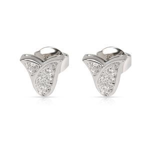 Graff Tulip Diamond Earring in 18K White Gold 0.22 CTW